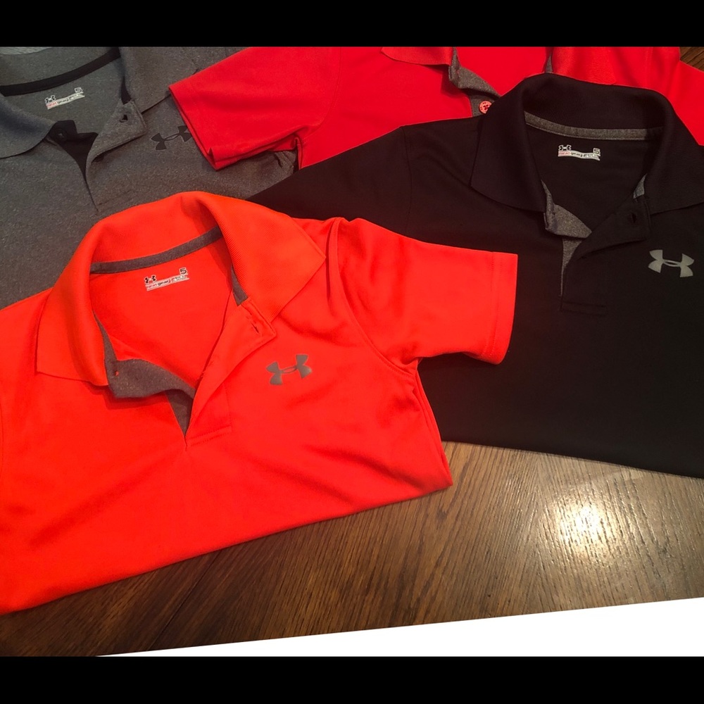 Boys Under Armour polo shirts